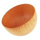 Maxbell 2xRound Wooden Cereal Bowl Food Container Camping Dinner Lunch Tableware M