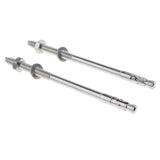 Maxbell Maxbell 2pcs Climbing M10 Stainless Steel Expansion Bolts Anchor Nut Piton M10x180