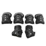 Maxbell 7 Pcs Kid Child Roller Skating Bicycle Helmet Knee Wrist Guard Elbow Pad Black M - Aladdin Shoppers