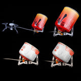 Maxbell Maxbell Outdoor Compact Folding Stand Rack for Flat Gas Tank Gas Cylinder 19x4cm