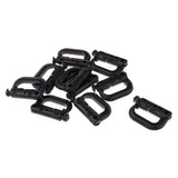 Maxbell 20pcs D-ring Tactical Molle Locking Webbing Buckle Carabiner Climbing Hook