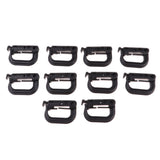 Maxbell 20pcs D-ring Tactical Molle Locking Webbing Buckle Carabiner Climbing Hook