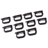 Maxbell 20pcs D-ring Tactical Molle Locking Webbing Buckle Carabiner Climbing Hook