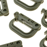 Maxbell 20pcs D-ring Tactical Molle Locking Webbing Buckle Carabiner Climbing Hook