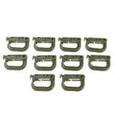 Maxbell 20pcs D-ring Tactical Molle Locking Webbing Buckle Carabiner Climbing Hook