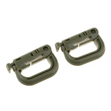 Maxbell 20pcs D-ring Tactical Molle Locking Webbing Buckle Carabiner Climbing Hook