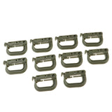 Maxbell 20pcs D-ring Tactical Molle Locking Webbing Buckle Carabiner Climbing Hook