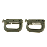 Maxbell 20pcs D-ring Tactical Molle Locking Webbing Buckle Carabiner Climbing Hook