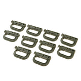 Maxbell 20pcs D-ring Tactical Molle Locking Webbing Buckle Carabiner Climbing Hook