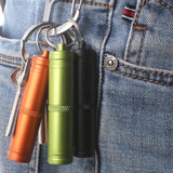 Maxbell Maxbell Waterproof Aluminum Pill Storage Box Capsule Container Tablet Bottle orange