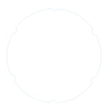 8xArchery Compound Bow Clarifier Lens Peep Sight 4 6 8 Times Lens 8 times