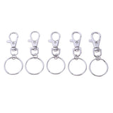 Maxbell Maxbell 20pcs Zinc Alloy Swivel Trigger Keychain Clip Lobster Clasp Snap Hook 3.2g