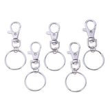 Maxbell Maxbell 20pcs Zinc Alloy Swivel Trigger Keychain Clip Lobster Clasp Snap Hook 3.2g