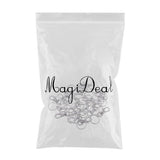 Maxbell Maxbell 20pcs Zinc Alloy Swivel Trigger Keychain Clip Lobster Clasp Snap Hook 3.2g