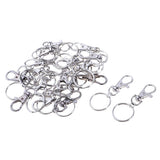 Maxbell Maxbell 20pcs Zinc Alloy Swivel Trigger Keychain Clip Lobster Clasp Snap Hook 3.2g