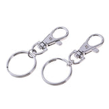 Maxbell Maxbell 20pcs Zinc Alloy Swivel Trigger Keychain Clip Lobster Clasp Snap Hook 3.2g