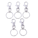 Maxbell Maxbell 20pcs Zinc Alloy Swivel Trigger Keychain Clip Lobster Clasp Snap Hook 3.2g