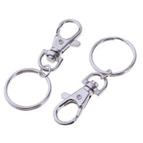 Maxbell Maxbell 20pcs Zinc Alloy Swivel Trigger Keychain Clip Lobster Clasp Snap Hook 3.8g