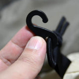 Maxbell Maxbell 10 Pcs Plastic Shock Bungee Cord Karabiner Hook Elastic Cord Rope End Buckle