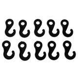 Maxbell Maxbell 10 Pcs Plastic Shock Bungee Cord Karabiner Hook Elastic Cord Rope End Buckle