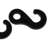 Maxbell Maxbell 10 Pcs Plastic Shock Bungee Cord Karabiner Hook Elastic Cord Rope End Buckle
