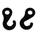 Maxbell Maxbell 10 Pcs Plastic Shock Bungee Cord Karabiner Hook Elastic Cord Rope End Buckle