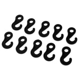 Maxbell Maxbell 10 Pcs Plastic Shock Bungee Cord Karabiner Hook Elastic Cord Rope End Buckle