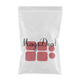 Maxbell Maxbell Wear Resistant Longboard POB Fingers Palm Slide Pucks Set for Downhill Square 6Pcs Red