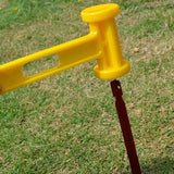 5pcs 23cm Aluminum Blue Camping Tent Nails with Tent Pegs Nails Storage Bag