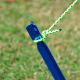 5pcs 23cm Aluminum Blue Camping Tent Nails with Tent Pegs Nails Storage Bag