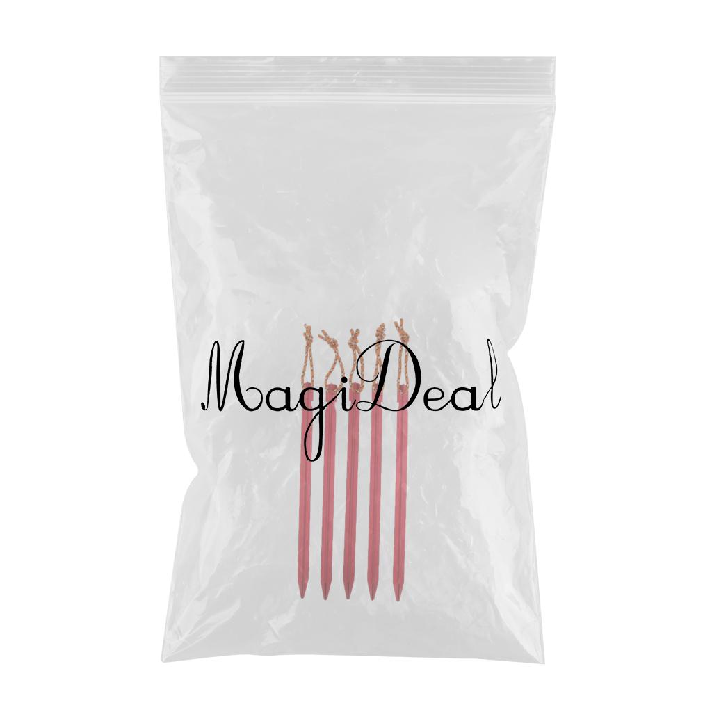 Maxbell Maxbell Ultralight Triangle Tent Stakes Ground Nails Camping Hiking Tent Pegs red