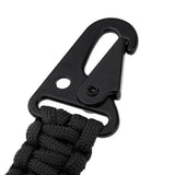 Maxbell Maxbell Paracord Carabiner Survival Keychain for Hiking, Camping, Hunting, Fishing Black