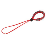Maxbell Adjustable Camera Wrist Strap Braided Paracord Hand Lanyard Red Gray