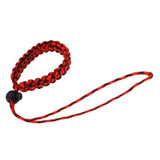 Maxbell Adjustable Camera Wrist Strap Braided Paracord Hand Lanyard Black Red Camo