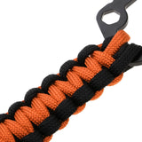 Maxbell Maxbell Outdoor Sports Molle Paracord Keychain Carabiner Belt Clip Orange Black