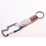 Maxbell Maxbell Outdoor Sports Molle Paracord Keychain Carabiner Belt Clip Orange Black