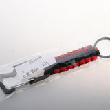 Maxbell Maxbell Outdoor Sports Molle Paracord Keychain Carabiner Belt Clip Red Black