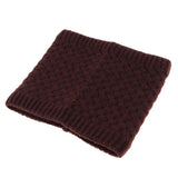 Maxbell Maxbell Windproof Fleece Winter Warm Scarf Neck Loop Warmer Neckerchief Coffee