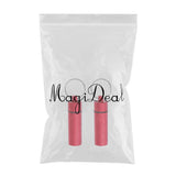 Maxbell Maxbell 2Pcs Waterproof Aluminum Pill Box Case Bottle Cache Drug Holder Keychain Flat Red