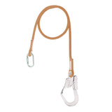 Maxbell Maxbell Safety Outdoor Fall Protection Rope With Snap Hooks, Carabineer 1.6m-Single rope Small buckle