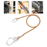 Maxbell Maxbell Safety Outdoor Fall Protection Rope With Snap Hooks, Carabineer 1.6m-Single rope Small buckle
