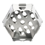 Maxbell Maxbell Folding Outdoor Camping Wood Stove Portable Stainless Steel Picnic Burner, 3.46 x 5.91inch