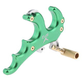 Maxbell Maxbell Archery Release Aid Trigger 4 Finger Grip for Compound Bow Hunting Green