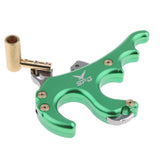 Maxbell Maxbell Archery Release Aid Trigger 4 Finger Grip for Compound Bow Hunting Green