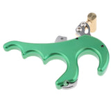 Maxbell Maxbell Archery Release Aid Trigger 4 Finger Grip for Compound Bow Hunting Green