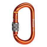 Maxbell 4 Piece 25KN Aluminum Rock Climbing Rescue Safety D Type Carabiner Screwgate