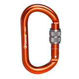 Maxbell 4 Piece 25KN Aluminum Rock Climbing Rescue Safety D Type Carabiner Screwgate