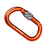 Maxbell 4 Piece 25KN Aluminum Rock Climbing Rescue Safety D Type Carabiner Screwgate