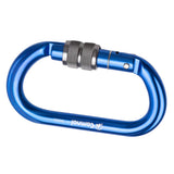 Maxbell 4 Piece 25KN Aluminum Rock Climbing Rescue Safety D Type Carabiner Screwgate