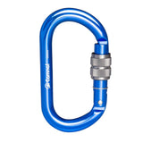 Maxbell 4 Piece 25KN Aluminum Rock Climbing Rescue Safety D Type Carabiner Screwgate